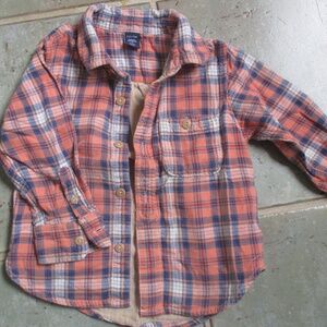 Size 2 Orange Button-down Shirt